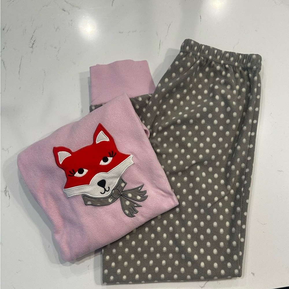 Pj Couture Pink Long Sleeve with Fox Design